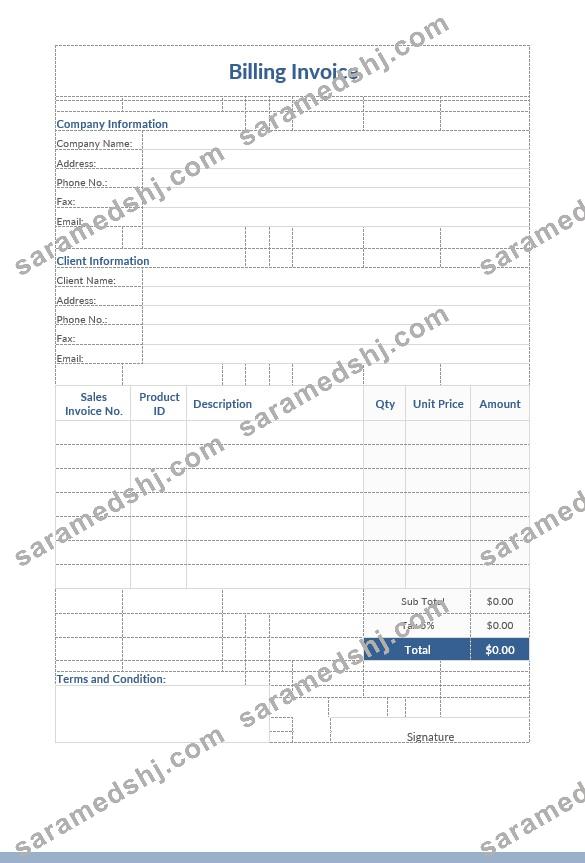 Billing Invoice Template